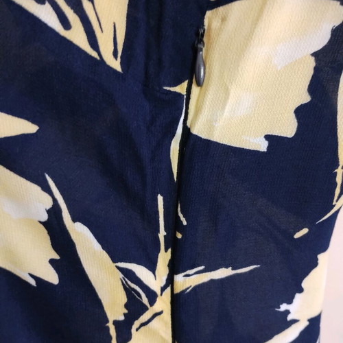 Anna Riska sleeveless printed dress used, size 3, blue and yellow