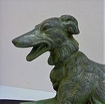  Άγαλμα σκυλιού Art Deco, περίπου 100 ετών.