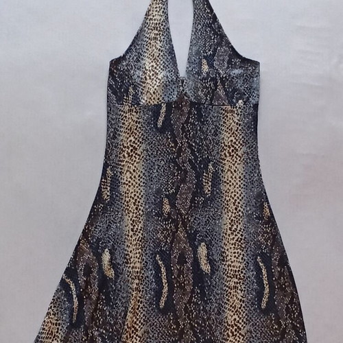 Snake Print Backless Dress like new, sizes S/M