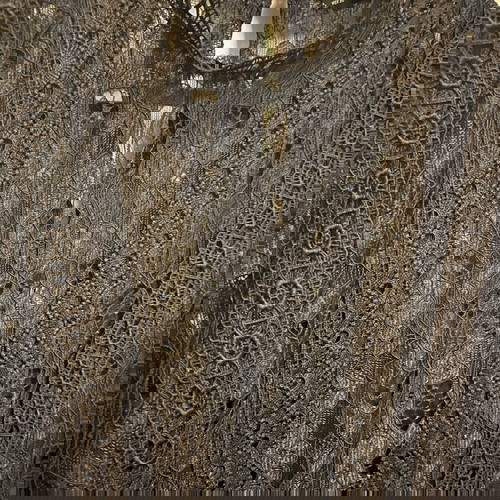 ZARA Δαντελένιο Φόρεμα Μίντι Καινούργιο, Μπλε Σκούρο Με Μαύρες Λεπτομέρειες