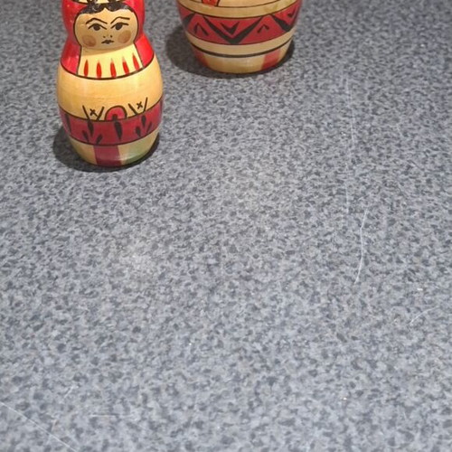 Vintage Russian Matryoshka Dolls set of 2 used, handmade wood