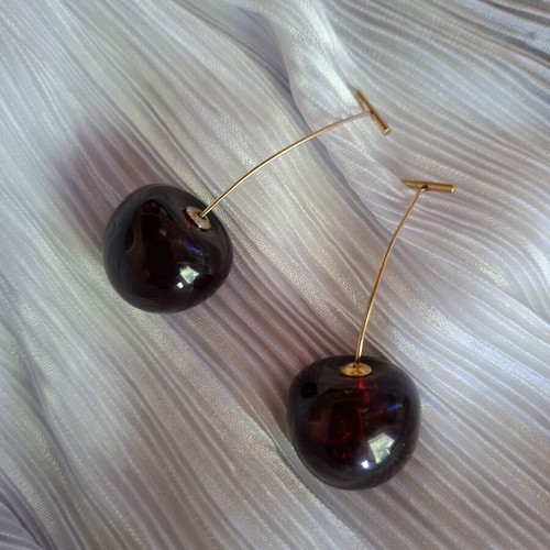 Cherry earrings new