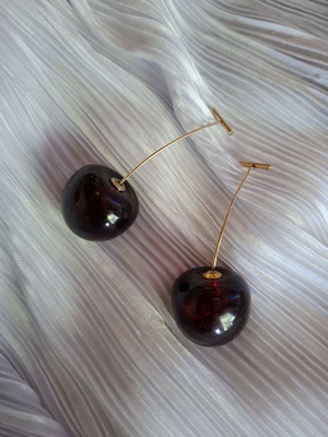 Cherry earrings new
