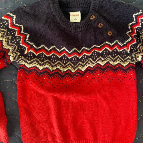 Children's sweaters like new, age 5-6 years, blue and red