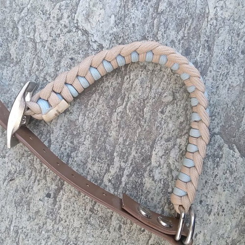 Handmade dog leash like new, made in Greece with 8 loops