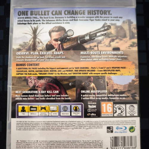 Sniper Elite III Afrika Ultimate Edition PS3 game