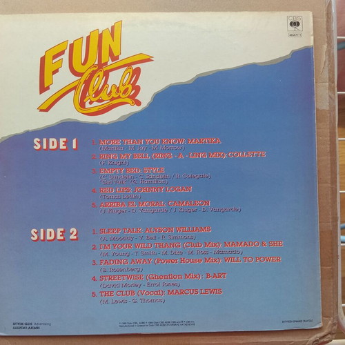 Fun Club LP electronic music near mint