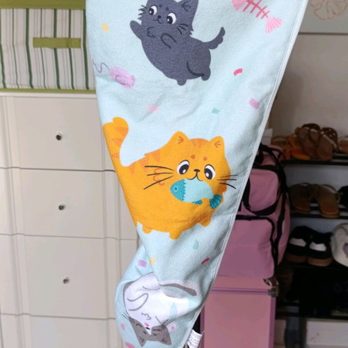 Hair Towel with Cute Cat Design new