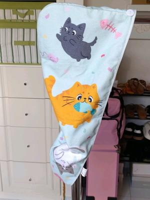 Hair Towel with Cute Cat Design new