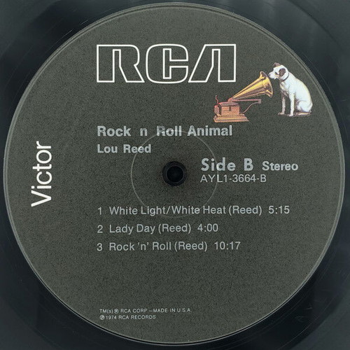Lou Reed Rock N Roll Animal vinyl record used, rock