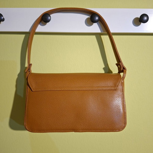 Vintage Y2K shoulder bag tan camel NKI brand new