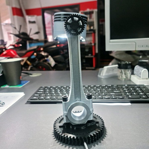 Engine Art Desk Lamp New, Industrial Design 3D Printed