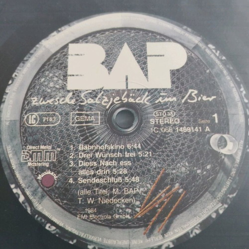 Bap 2 records used, rock, pack with German releases