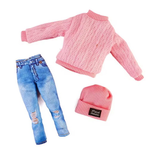 Barbie doll outfit Cozy in Pink new, for 29cm dolls