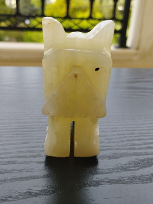 Alabaster used, set of 3 pieces
