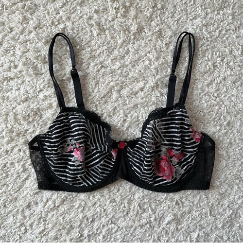 Bra 80C striped transparent used