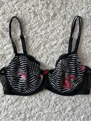 Bra 80C striped transparent used