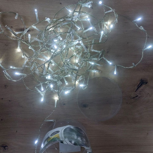 180 LED Cool White Lights with Controller and Adaptor like new