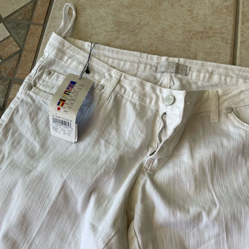 Rebecca Blu white denim pants new, size XL