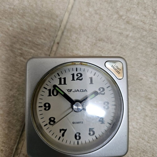 Jaga table clock like new with alarm and luminous hands