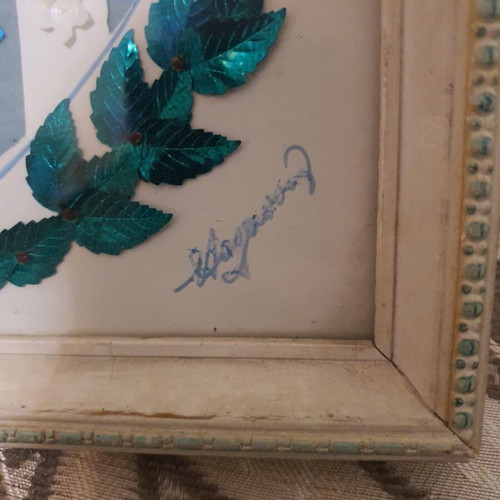 Ethnikos old handmade frame used 26x22 cm