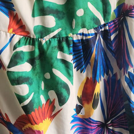 Lumina Tropical Maxi Skirt like new, colorful