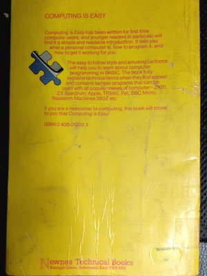 Computing Is Easy book used, English