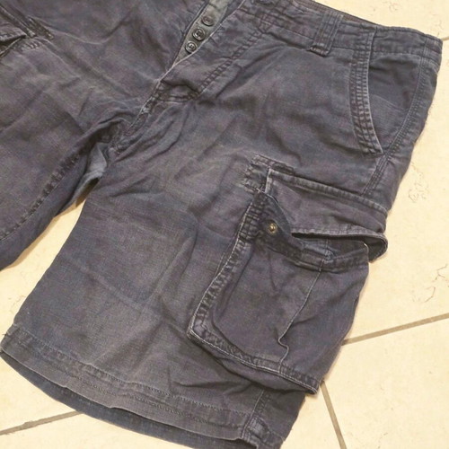 Glou Jeans Bermuda shorts, black and blue, size M