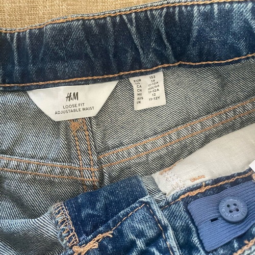 H&M denim shorts new, blue, size 152 cm for 11-12 years old
