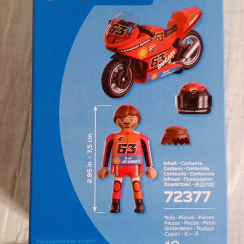 Playmobil Ducati Shell Francesco Bagnaia set 72377
