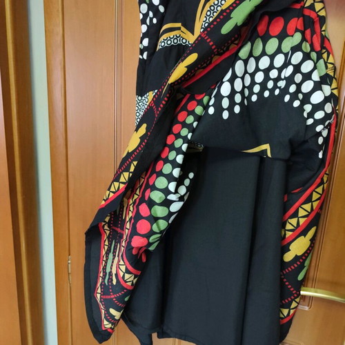 Dress with straps like new, multicolored, size L