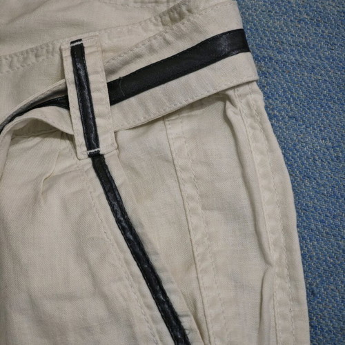 Diesel women's shorts like new, white with black details and belt