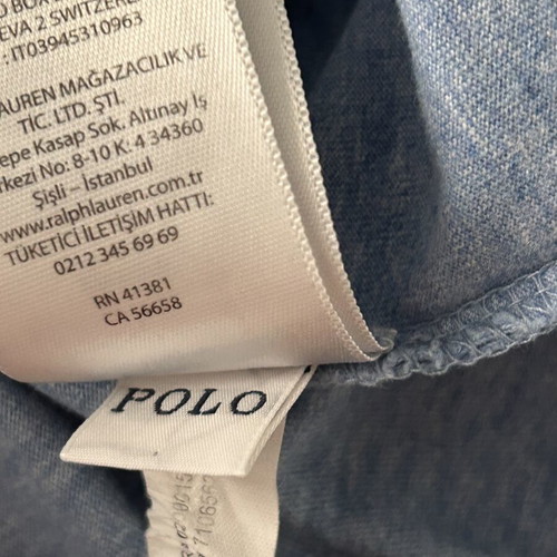 Polo Ralph Lauren men's cotton jersey t-shirt S used, blue