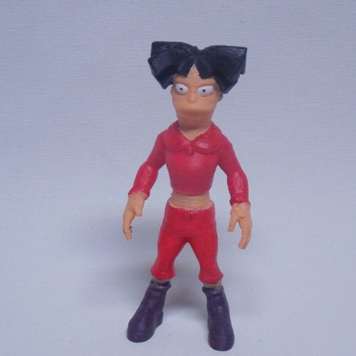 Futurama Ammy figure like new, hand-painted with acrylics