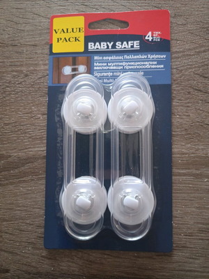 Transparent baby cabinet locks new, set of 4 pieces