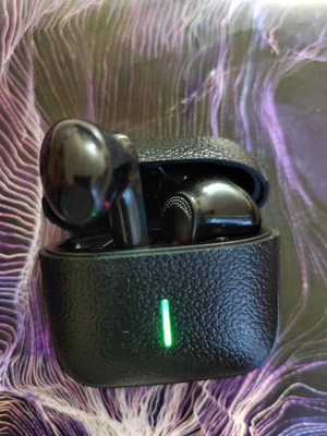 Bluetooth ασύρματα ακουστικά i30 καινούργια, μαύρα με θήκη φόρτισης