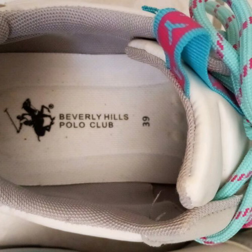 Beverly Hills Polo Club women's athletic shoes like new, size 39, blue and pink
