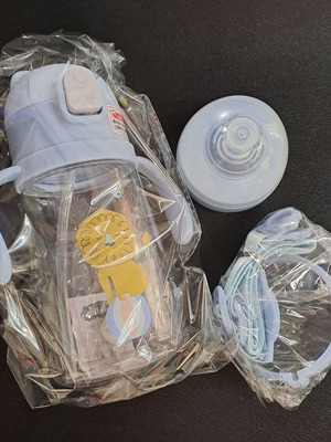 Baby water bottle new 400 ml with straw and adjustable strap