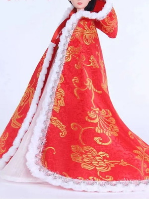 Royal Cape Red Doll Cape new for 29cm dolls like Barbie