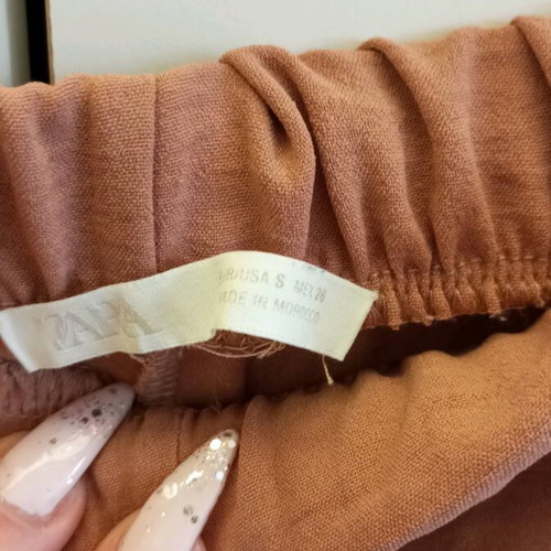 Zara pink pants like new, size S
