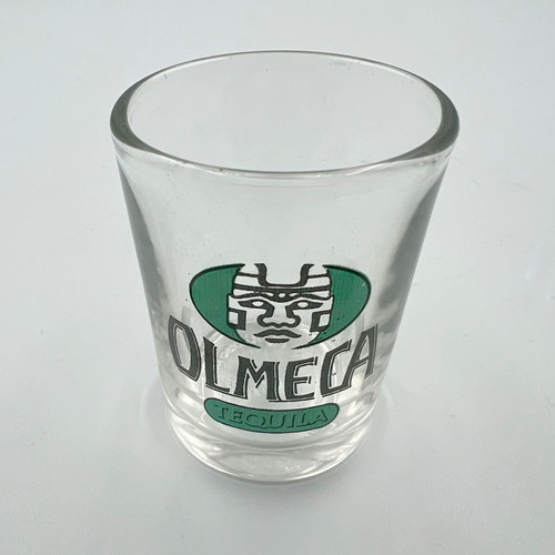 Olmeca Tequila shot glasses used, collectible, pack of 5, 90s decade