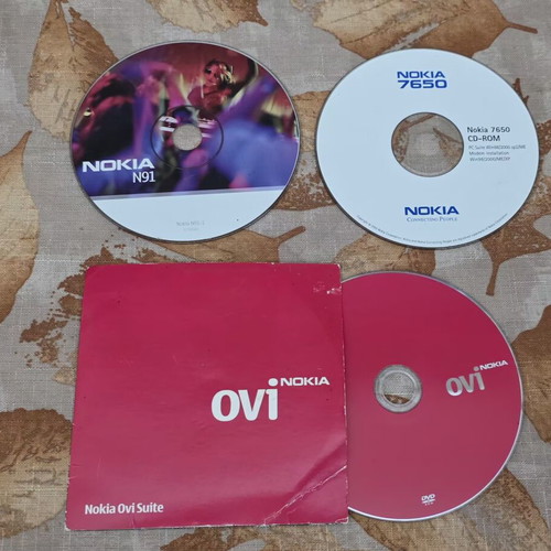 Nokia CD 7650, N91 and Ovi Suite CDs used