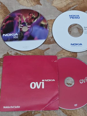 Nokia CD 7650, N91 and Ovi Suite CDs used