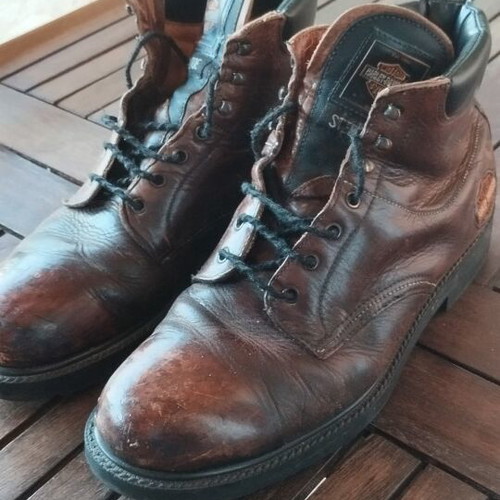 Harley-Davidson Vintage Steel Toe Leather Boots used, EU 46 US 11.5, brown