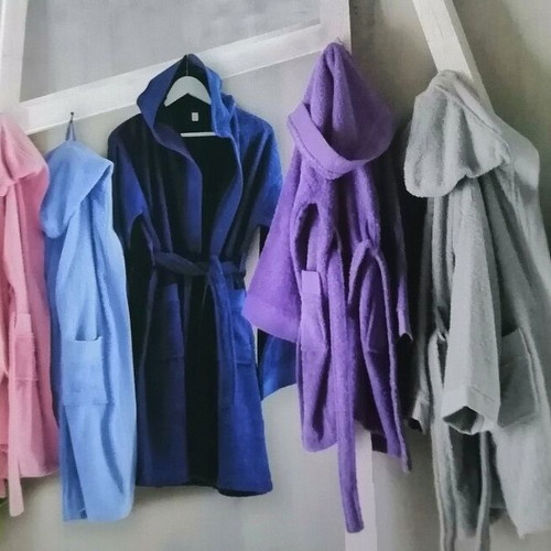 Children's bathrobe Rythmos Twist new, 100% cotton, with hood