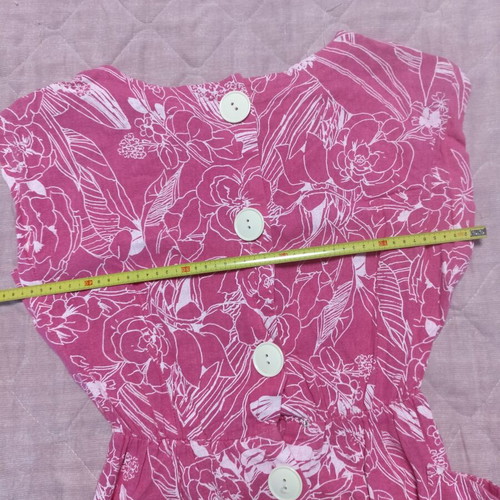 Cotton dress pink vintage like new, size L