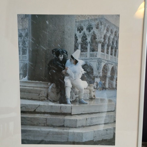 Harlequin photo frames in Venice