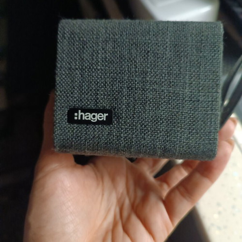 Hager portable wireless Bluetooth speaker with fabric cover