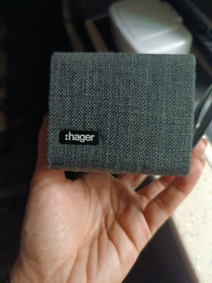 Hager portable wireless Bluetooth speaker with fabric cover