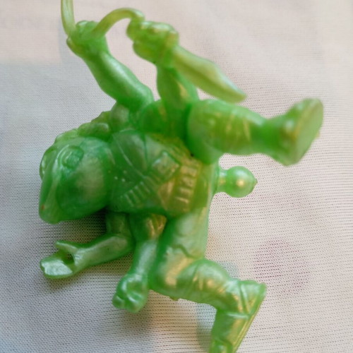 Vintage Υπογήινος Ninja Kombattini figure used, green